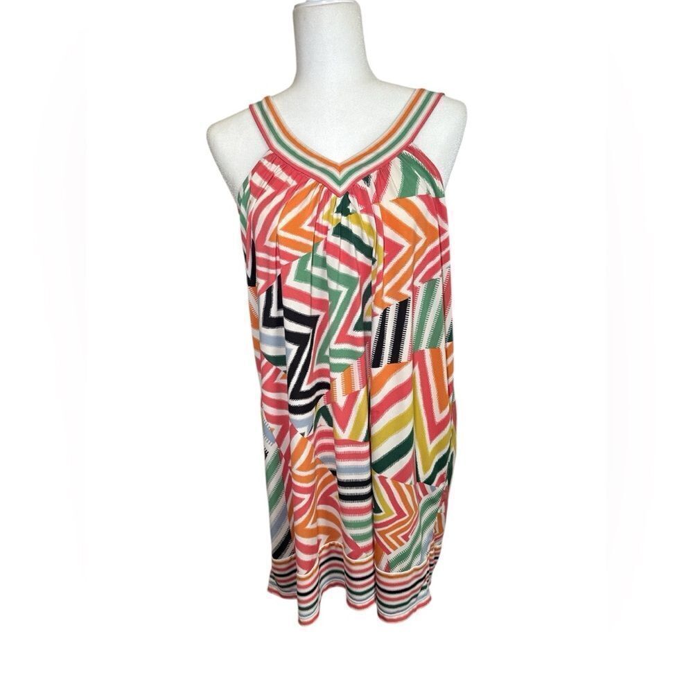 BCBGMaxAzria Multicolor Zigzag Dress